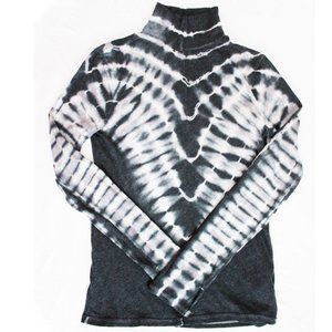 Long Sleeve Free People Tie Dye Turtleneck